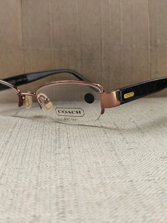 New Coach Women Glasses Frame Eyewear LAVERNE 247 TAN Half Rim Eyeglasses main image 8